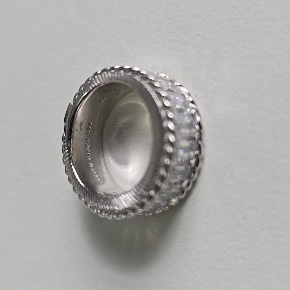 Watch Video / Judith Ripka Sterling Silver 925 Band Ring - Picture 5 of 6
